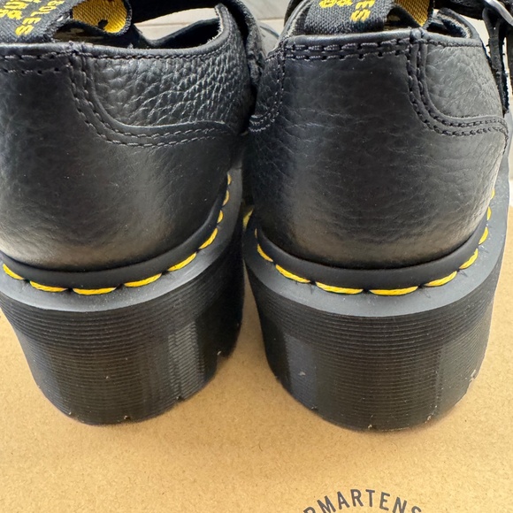 Dr.Martens Addina Floral Mary Janes Shoe Black Chunky Grundge aesthetic size 7 - Picture 7 of 15